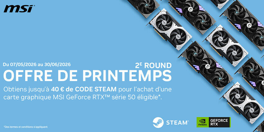 Codes Steam avec MSI