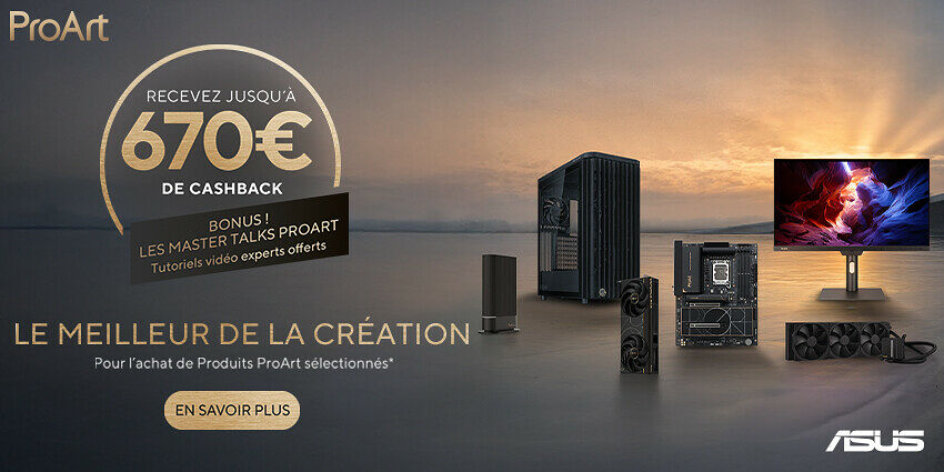 Jusqu'à 670€ remboursés avec Asus