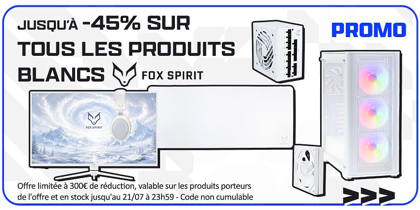 Jusqu'à -45% produits Fox Spirit