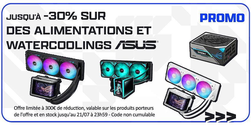 Jusqu'à -30% composants Asus