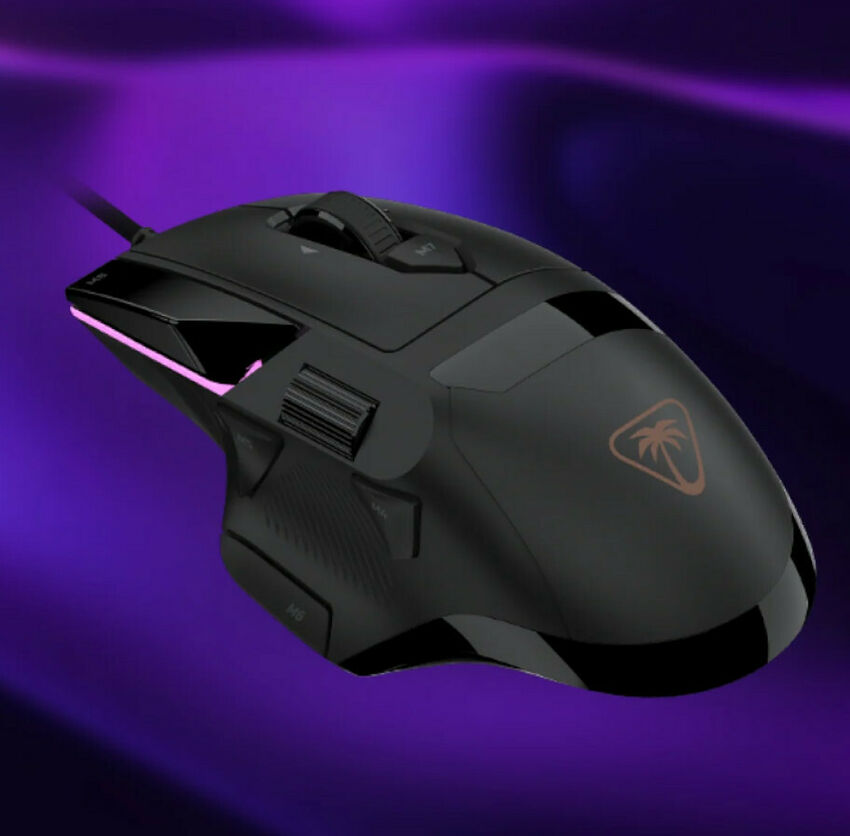 Souris gaming SteelSeries avec éclairage RGB.