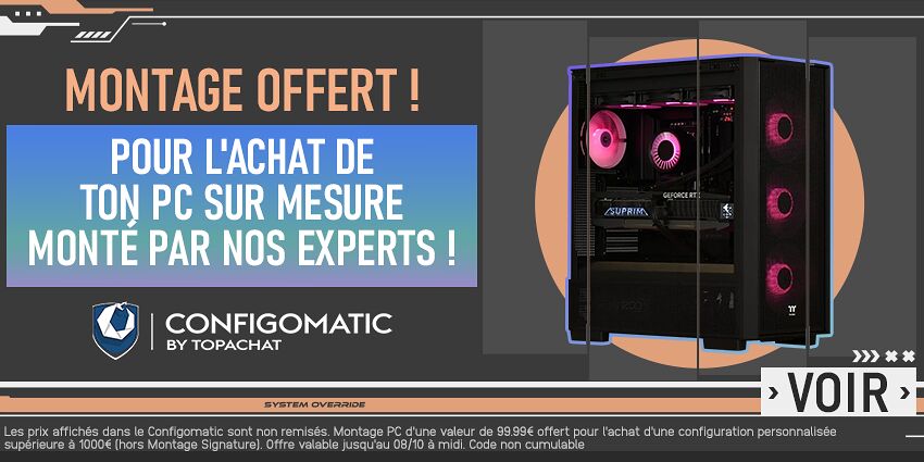 Montage offert