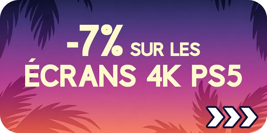 7% sur les écrans 4K PS5